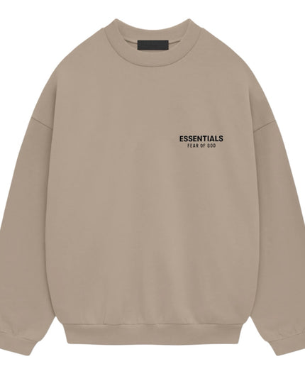 FEAR OF GOD ESSENTIALS Fleece Crewneck - Desert Sand (Holiday 2024)