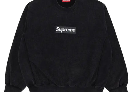 Supreme Washed Box Logo Crewneck - Black (SS25)