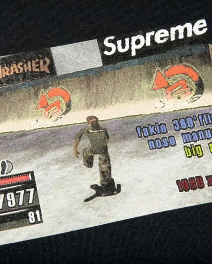 Supreme Thrasher Game Tee - Black (FW21)