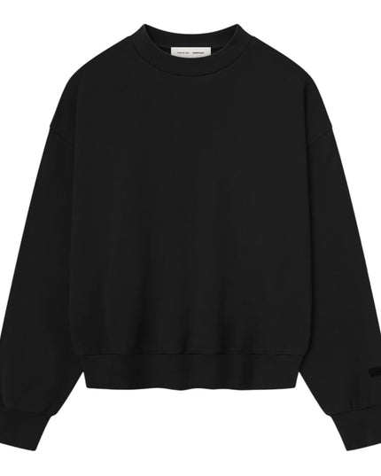 FEAR OF GOD ESSENTIALS Classic Fleece Crewneck - Jet Black (SS25)