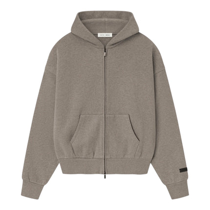FEAR OF GOD ESSENTIALS Classic Fleece Zip-Up Hoodie - Homestead Heather (SS25)