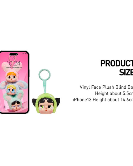 Pop Mart CryBaby x Powerpuff Girls Series Vinyl Face Plush Blind Box