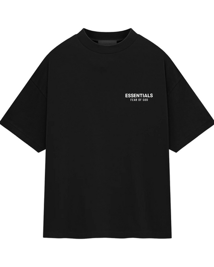 FEAR OF GOD ESSENTIALS Jersey Crewneck T-Shirt - Black (Holiday 2024)