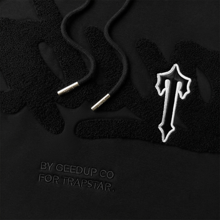 GEEDUP x Trapstar Handstyle Irongate T Hoodie - Black