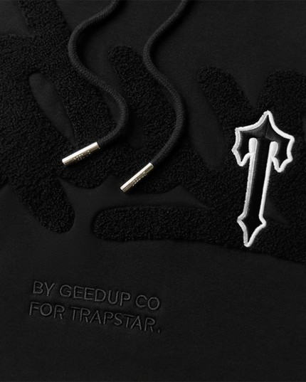 GEEDUP x Trapstar Handstyle Irongate T Hoodie - Black