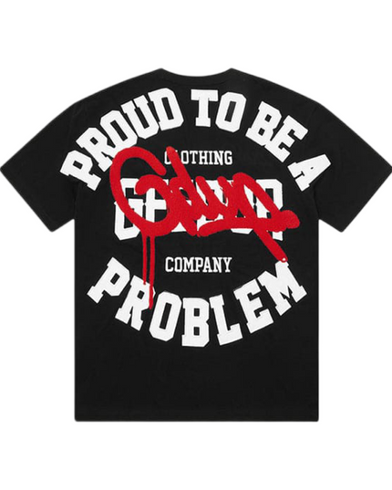 GEEDUP Proud To Be A Problem T-Shirt - Black/Red