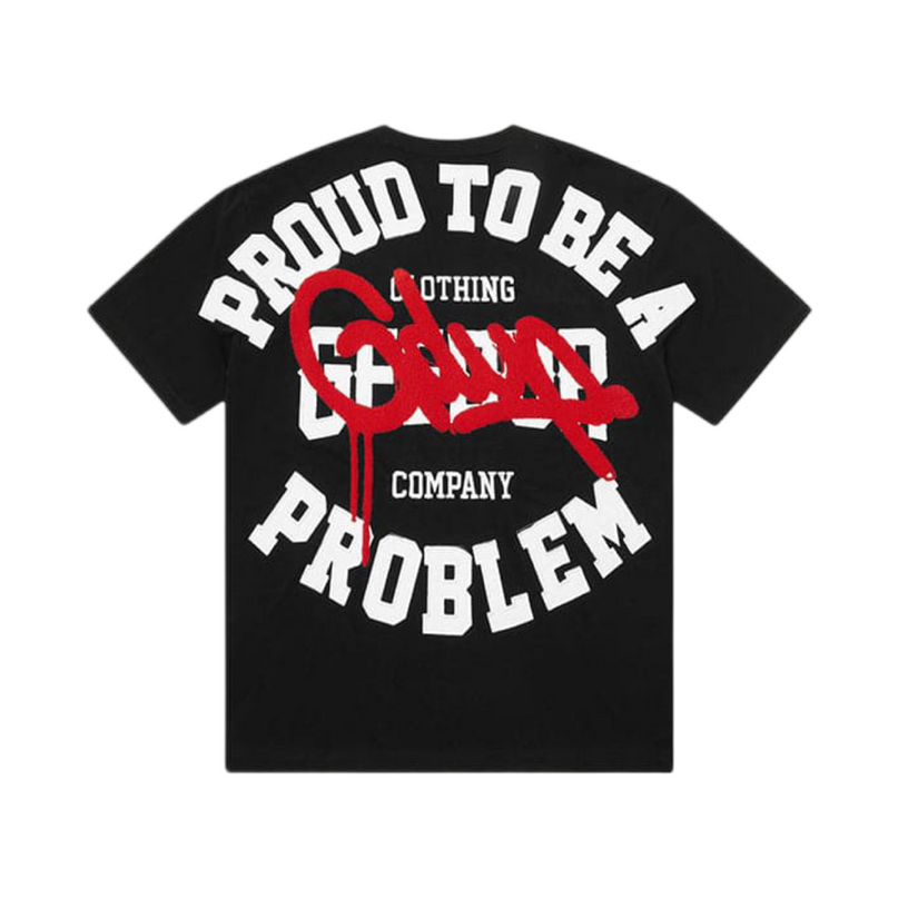 GEEDUP Proud To Be A Problem T-Shirt - Black/Red