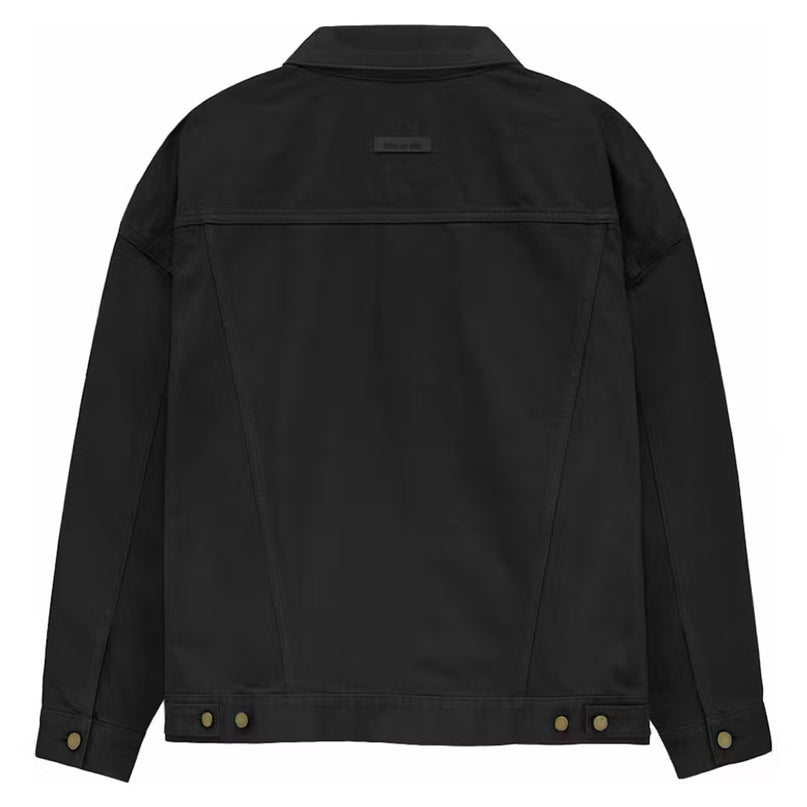 FEAR OF GOD ESSENTIALS Denim Jacket - Jet Black (FW23)
