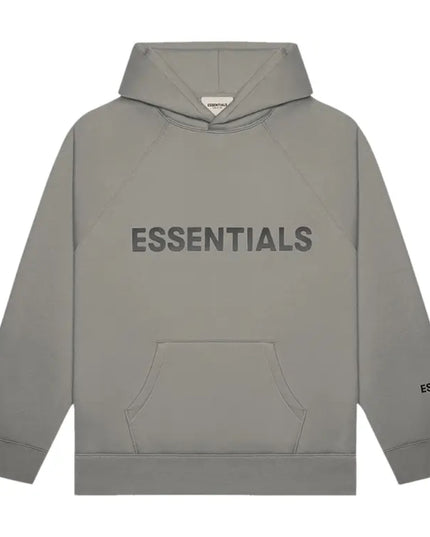 FEAR OF GOD ESSENTIALS 3D Silicon Applique Hoodie - Cement