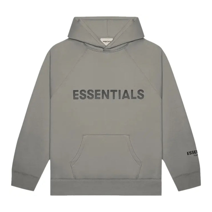FEAR OF GOD ESSENTIALS 3D Silicon Applique Hoodie - Cement