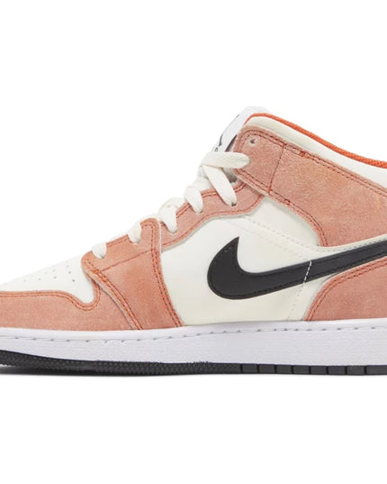 Air Jordan 1 Mid SE 'Orange Suede' (GS)