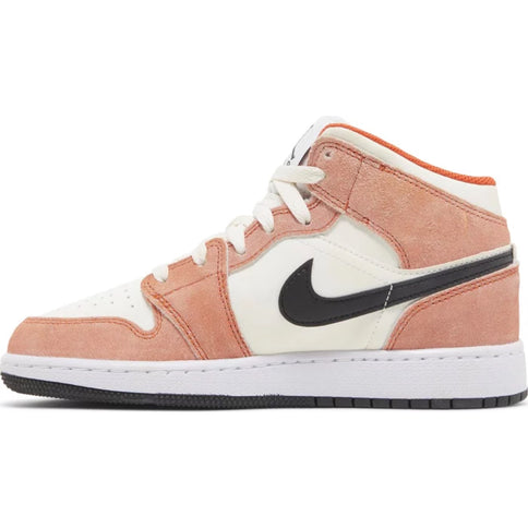 Air Jordan 1 Mid SE 'Orange Suede' (GS)