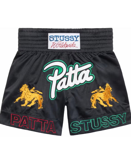 Patta x Stussy Boxing Shorts - Black (SS24)