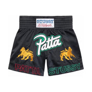 Patta x Stussy Boxing Shorts - Black (SS24)