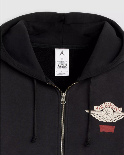 Jordan x Levi's Full Zip Hoodie - Black