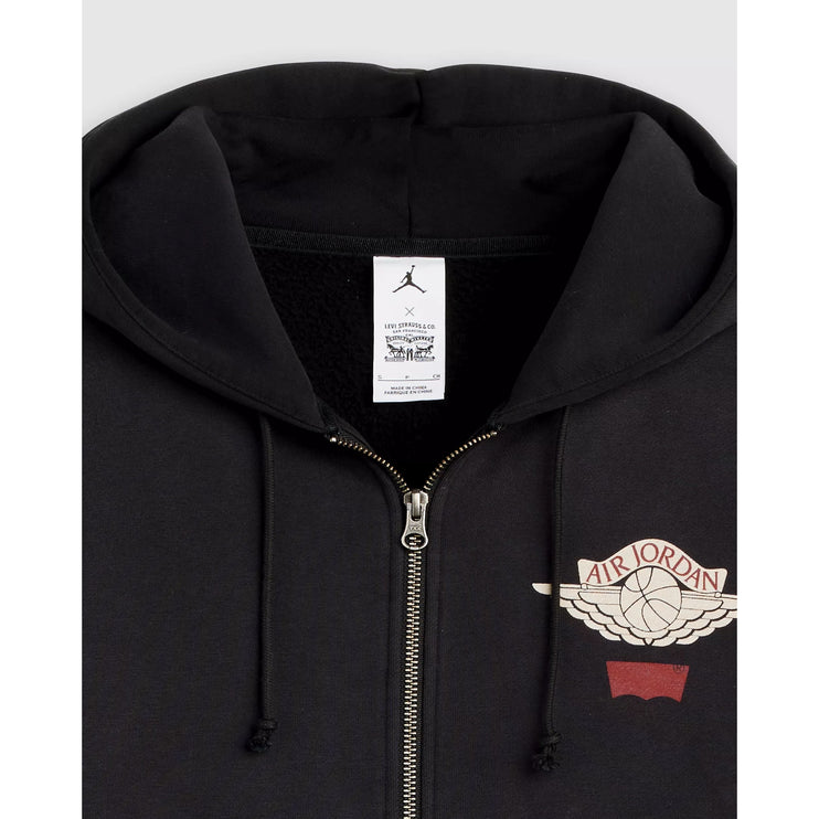 Jordan x Levi's Full Zip Hoodie - Black