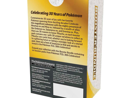 Pokemon TCG 30th Celebration - Booster Bundle (6 Packs)