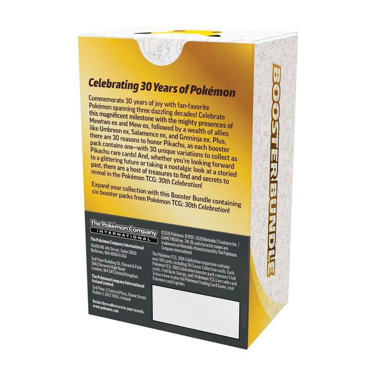 Pokemon TCG 30th Celebration - Booster Bundle (6 Packs)