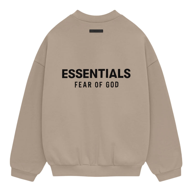 FEAR OF GOD ESSENTIALS Fleece Crewneck - Desert Sand (Holiday 2024)