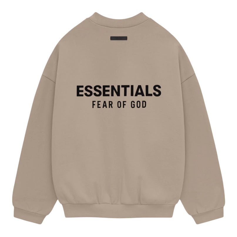 FEAR OF GOD ESSENTIALS Fleece Crewneck - Desert Sand (Holiday 2024)