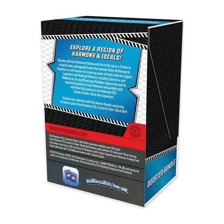 Pokemon TCG Scarlet & Violet - Black Bolt Booster Bundle (6 Packs)