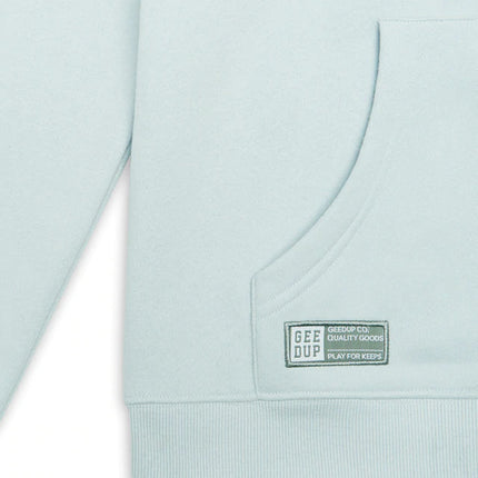 GEEDUP Team Logo Hoodie - Dolphin Blue/Orange