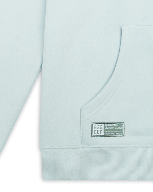 GEEDUP Team Logo Hoodie - Dolphin Blue/Orange