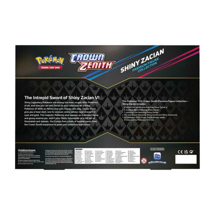 Pokemon TCG Sword & Shield - Crown Zenith Shiny Zacian Premium Figure Collection Box