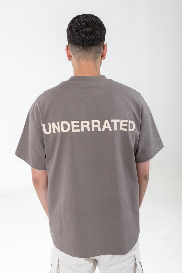 UNDERRATED Classic Logo T-Shirt - Mocha