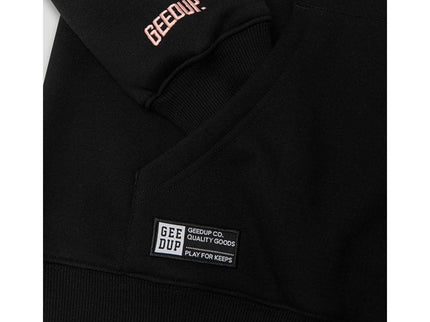 GEEDUP Handstyle Hoodie - Black/Peach