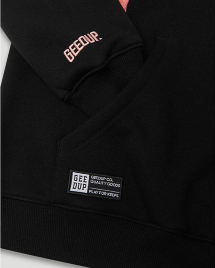 GEEDUP Handstyle Hoodie - Black/Peach