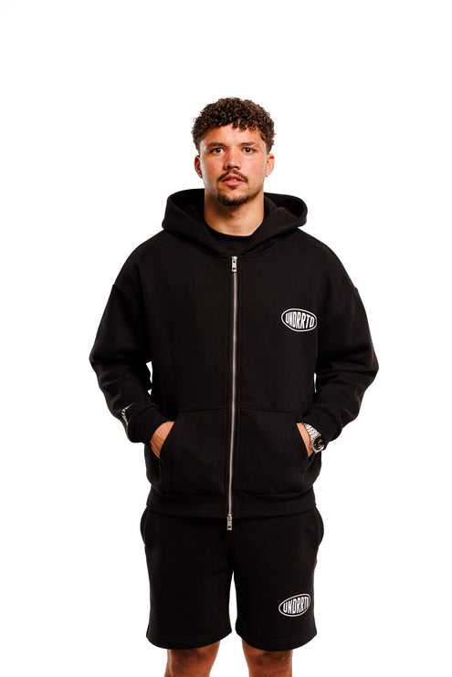UNDERRATED Stamp Zip Hoodie - Black