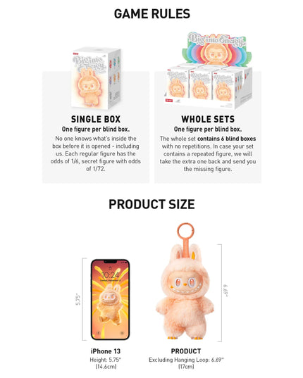 Pop Mart Labubu The Monsters V3 Big Into Energy Series Figure Blind Box