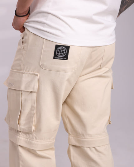 UNDERRATED Zip-Off Cargo Pant - Cream