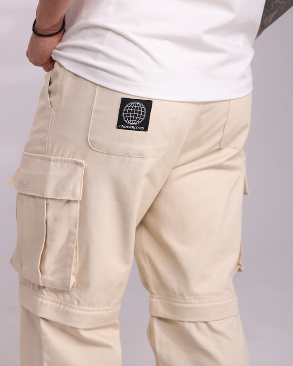 UNDERRATED Zip-Off Cargo Pant - Cream