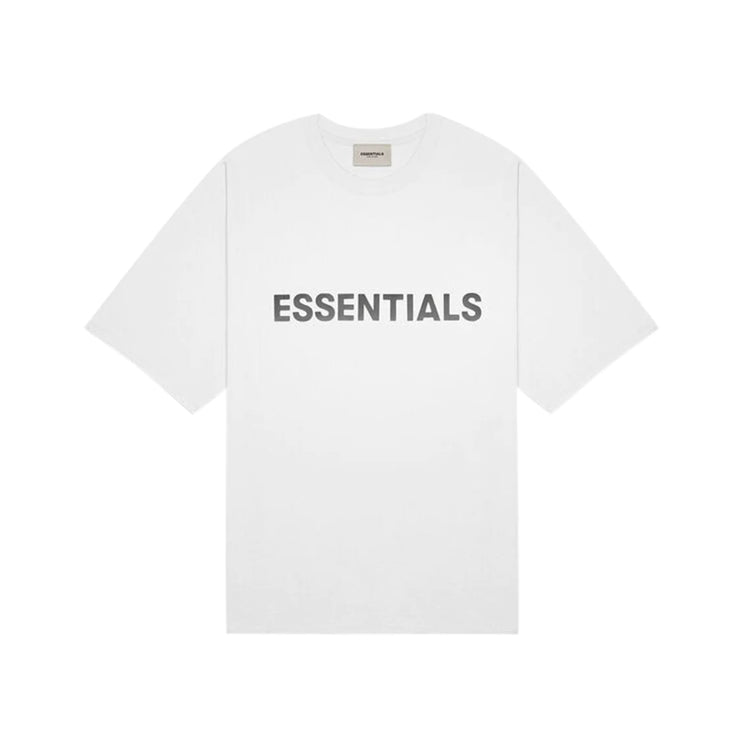 FEAR OF GOD ESSENTIALS 3D Silicon Applique T-Shirt - White
