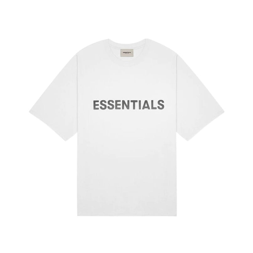 FEAR OF GOD ESSENTIALS 3D Silicon Applique T-Shirt - White