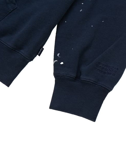 Supreme MM6 Maison Margiela Box Logo Zip Up Hoodie - Navy