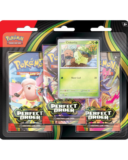 Pokemon TCG Mega Evolution - Perfect Order 3-Pack Blister