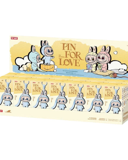 Pop Mart Labubu The Monsters Pin for Love Series Vinyl Plush Pendant Blind Box (A-M)