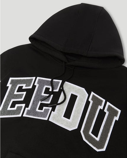 GEEDUP Team Logo Hoodie - Black/Grey Monochrome