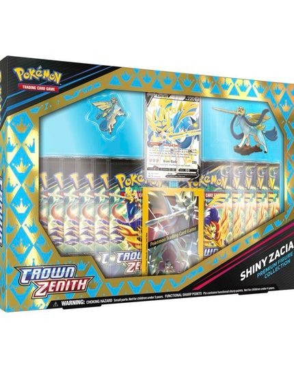 Pokemon TCG Sword & Shield - Crown Zenith Shiny Zacian Premium Figure Collection Box