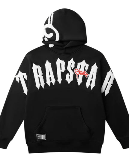 GEEDUP x Trapstar Handstyle Irongate Arch Hoodie - Black/White