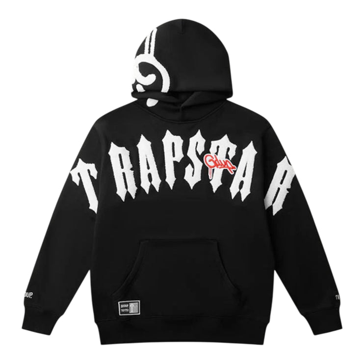 GEEDUP x Trapstar Handstyle Irongate Arch Hoodie - Black/White