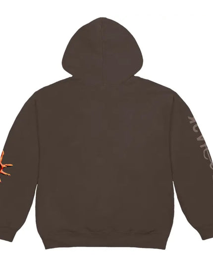 Travis Scott Cactus Jack Reverse Dog Zip Up Hoodie - Brown