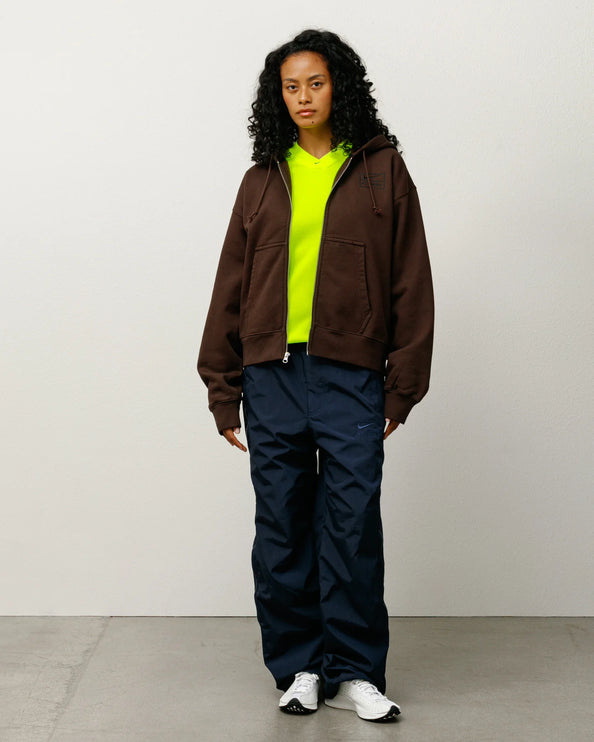 Stussy x Nike Stone Washed Fleece Zip Hoodie - Dark Cinder (FW25)