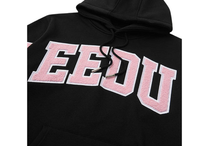 GEEDUP Team Logo Hoodie - Black/Dusty Pink