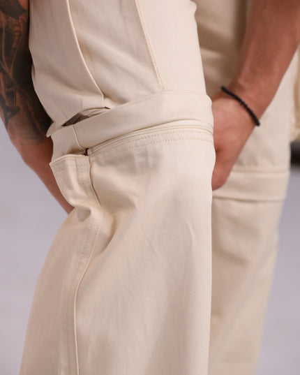 UNDERRATED Zip-Off Cargo Pant - Cream