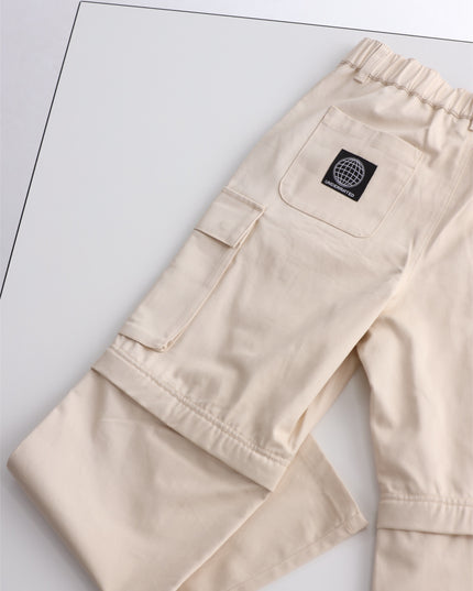UNDERRATED Zip-Off Cargo Pant - Cream