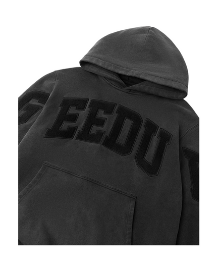 GEEDUP Team Logo Hoodie - Vintage Washed Black